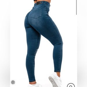 Womens Contour V2 High Waisted
Fitjeans - Azure Blue